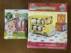 COCOMELON MULTI-COLOR PARTY TABLE BIRTHDAY DECORATIONS AND PLAY PACK FAVORS NEW