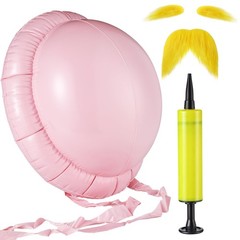 3 Pcs Halloween Mustache Eyebrows Inflatable Belly Filler Cosplay Props