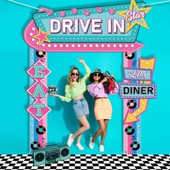 4Pcs 50s Party Decorations 50s Diner Party Banner Black White Checkered Runne…