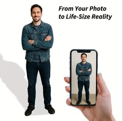 Custom life-size standees – Personalized full-body pho