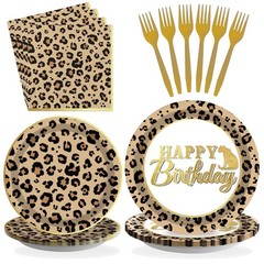 Animal Print Birthday Decorations Bundle
