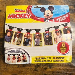 Disney Junior Mickey Mouse Photo Garland for 13 photos NEW! 1st Birthday Decor