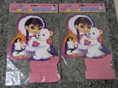 Lisa Frank *TWO PACKS* Honeycomb Centerpiece ESKIMO Birthday Party NEW Decor