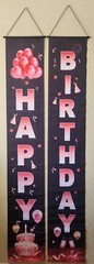 2PCS Front Door 6×2 Ft Home Party Supplies Birthday Party Greeting Banners Flags