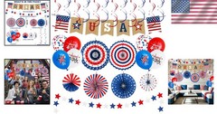 Complete 28 PCS Independence Day Party Supplies for Patriotic Celebrations