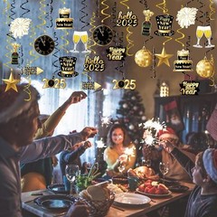 36 Pcs Happy New Year Decorations Hanging Swirls – Happy New Year Decorations 20