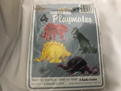 Vintage Beistle 4 pk Dinosaur playmates