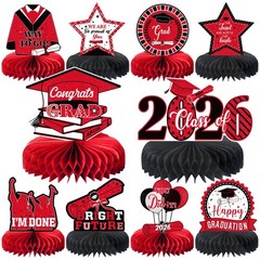 10PCS Graduation Party Decorations Class of 2026 Congrats Grad Table Centerpi…
