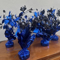 Lot of 6 Graduation Cap Table Top Decorations Spray Table Balloon Weight