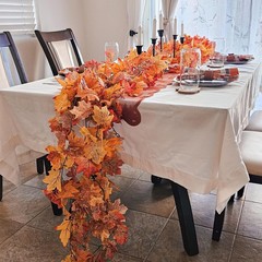 3 Pack Fall Leaf Garland, Hanging Fall Vines Autumn Garland Artificial Maple