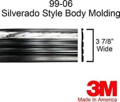 Replacement Chrome Side Body Trim Molding for 1999-2006 Chevy Silverado Tahoe