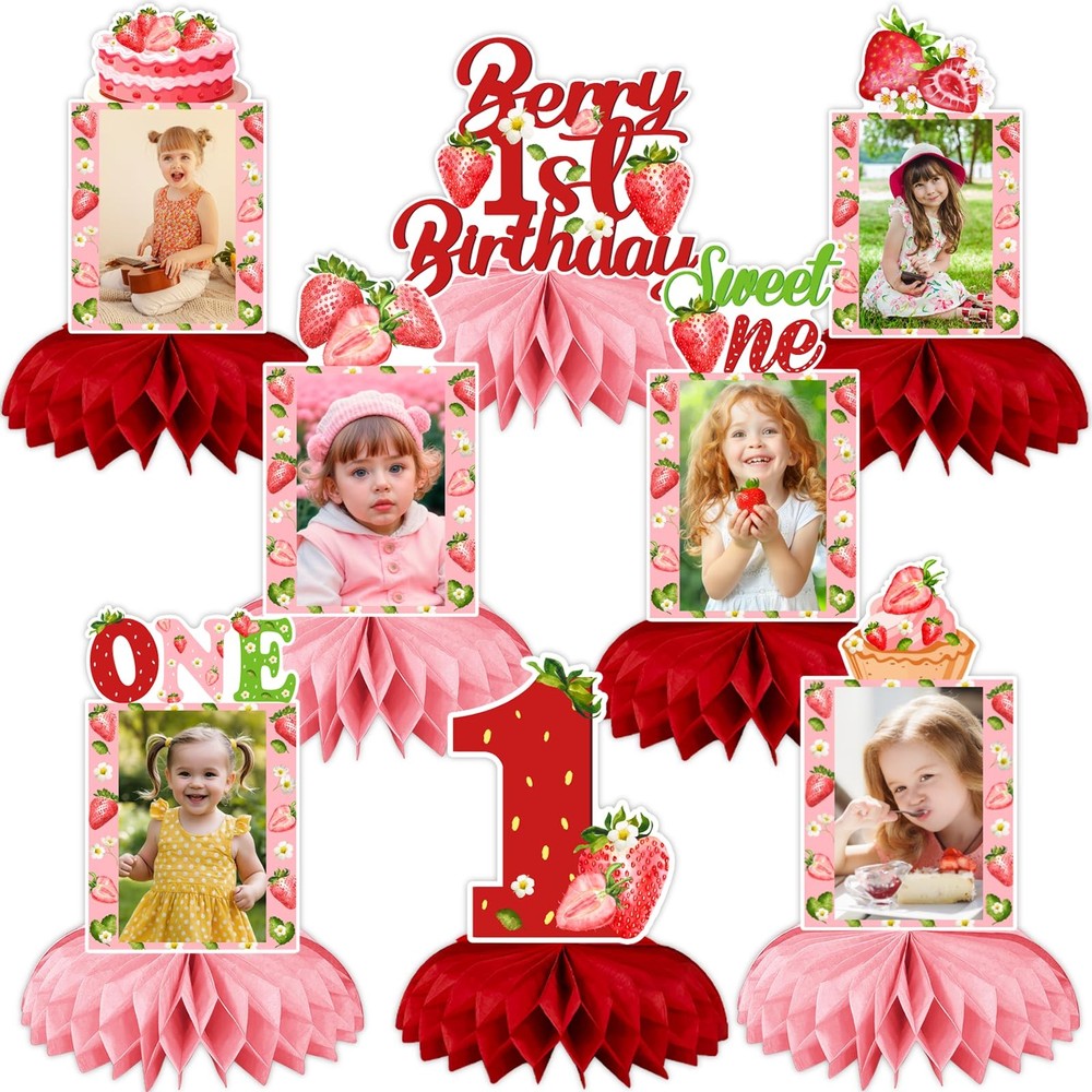 Strawberry Birthday Decorations, Strawberry Sweet One Party Decorations Honey…