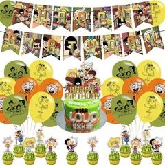 The Loud House Birthday Decoration,Loud Party Decorations Yellow