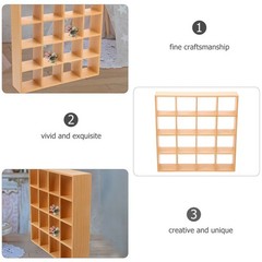 Miniature Wooden Storage Rack Mini House Furniture Mini House Accessory