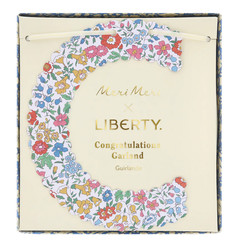 Meri Meri Liberty Print CONGRATULATIONS Garland Banner Paper Hanging Free Ship
