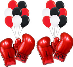 Boxing Gloves Balloons,Boxing Party Decorations Balloons,Wrestling Birthday Part