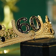60TH Birthday King Crown and Sash Gifts for Men. Birthday Party Decoration fo…