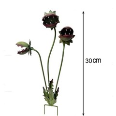 Rust Resistant Metal Flytrap For Sculpture for Outdoor Garden Yard Lawn Decor