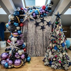 Galaxy Space Balloon Arch Garland Kit for Outer Party Decorations,144Pcs Chro…
