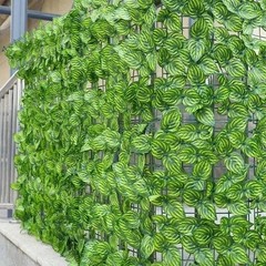 3M Artificial Green Leaf Fence Panel Faux Privacy Screen Garden Balcony Outdoor