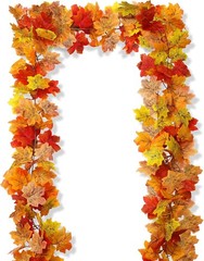 13FT Fall Leaf Garlands 2 PCS Garland for Mantle 2 PC, A –