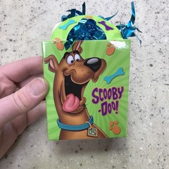 Scooby-Doo Balloon Weight Centerpiece Green w/ Blue Tinsel Birthday Party Gift