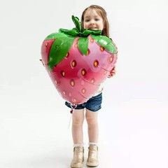 HORUIUS Strawberry Balloons Fruit Strawberry Foil Mylar Balloons for Baby Sho…
