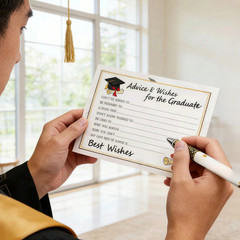 2/10/20/40pcs Graduation Greeting Cards & Pens Convocation Souvenir for Graduate