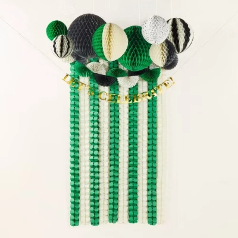 Kate Spade NY x Target Party Décor Kit – Custom Banner, Fans, Honeycombs | NIB