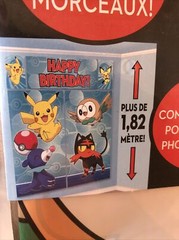 Pokémon Scene Setters Wall Decorating Kit 5 Pieces Happy Birthday 6 Feet