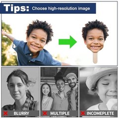 Custom Big Head Cutout on a Stick Personalized Photo Face Prop for Party Event