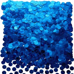 Blue Foil Metallic Round Table Confetti Circle Dots Mylar Decor Scatter 100g
