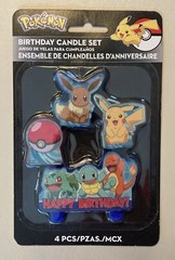 Pokemon Birthday Character Candle Set – 4 pcs 172408