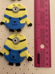 Minion Embellishments / Cold Porcelain minions /Cupcake Decor