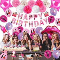 Makeup Party Supplies 66pcs Spa Party Decorations Set-Makeup Theme Party Deco…