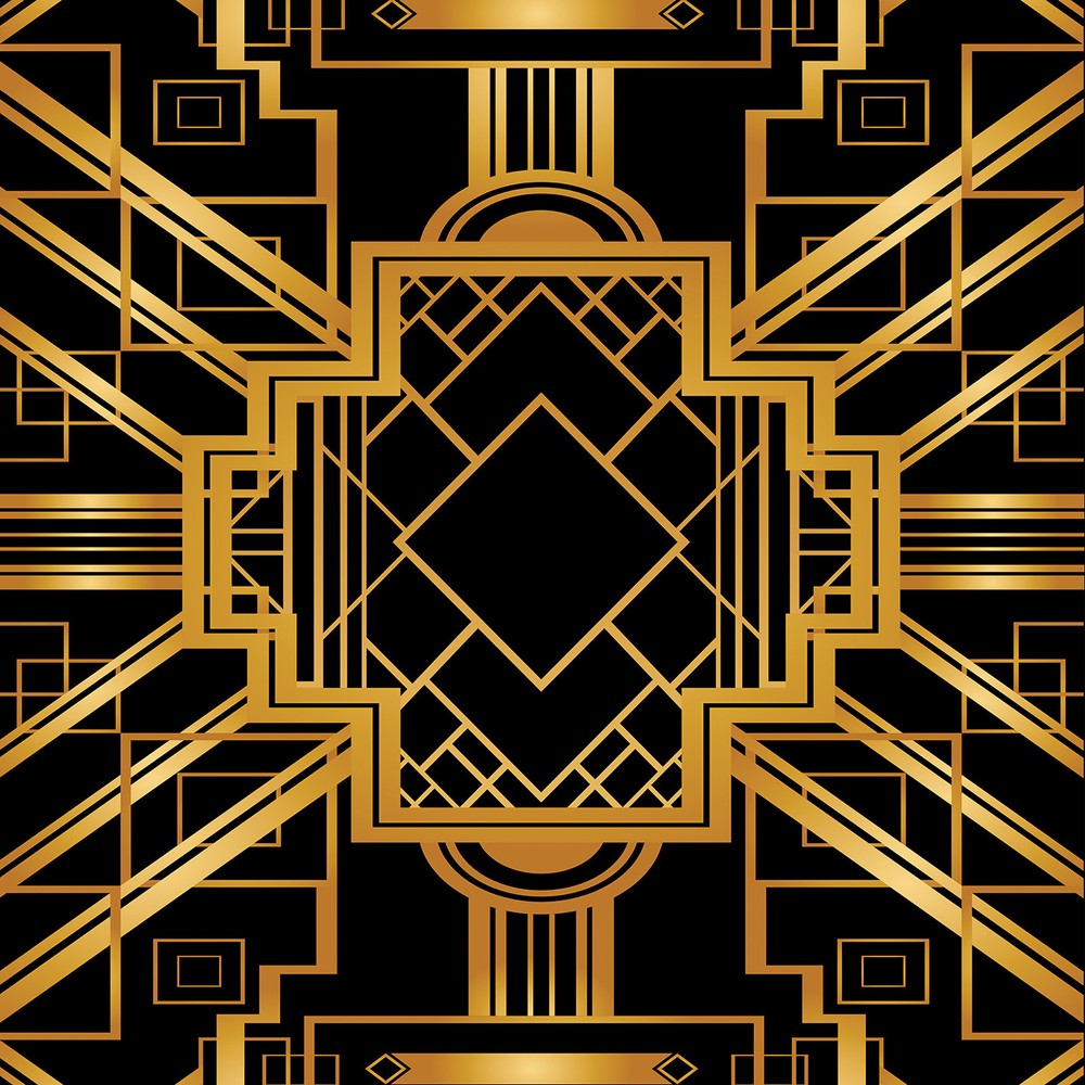 2m Wide High Quality Large Print Printed Graphic Backdrop Gatsby 1930s Themed