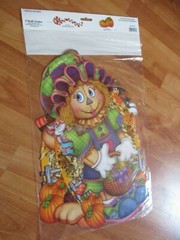 Thanksgiving Autumn 3 Scarecrow Cutouts Decorations 2005 Beistle 2 Sided NOS