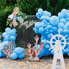 134Pcs Light Blue Balloons Different Sizes 5 10 12 18 Inch Light Blue Balloon…