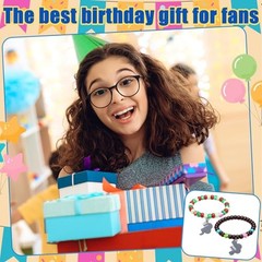 2pcs Rainbow Flowers Friendship Bracelets Matching Bracelets with Cards Game