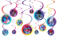 Trolls Birthday Party Decorations ANY AGE Banner Centerpieces Swirls Photo Props