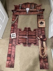 Wild West Party Decorations Cowboy Cowgirl Photo Booth Prop Saloon Door 85″x45″