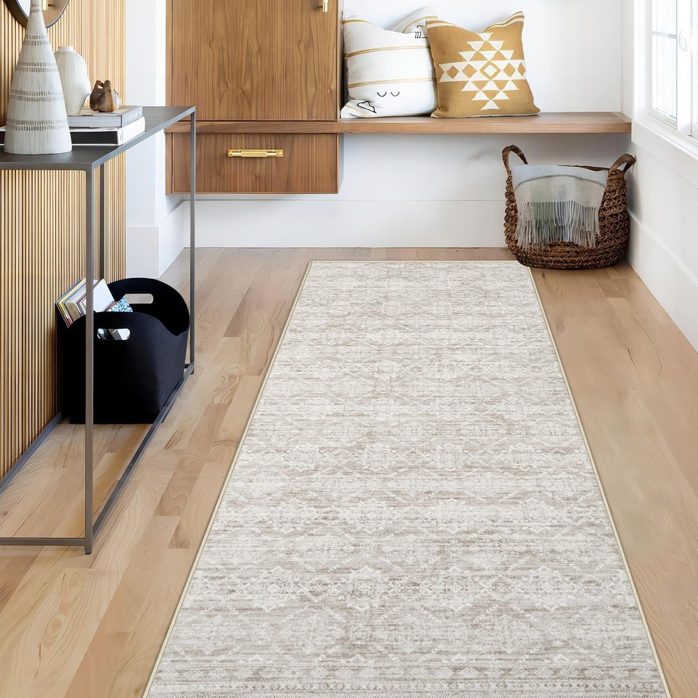 Runner Rug 2×5 Boho Geometric Area Rugs: Small Washable Kitchen Entryway Rug,…