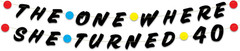 Pre-Strung Friends Themed 40Th Birthday Black Glitter Banner – 40Th Birthday Dec