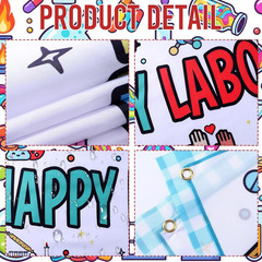 3 Pcs Lab Week Decorations Banner Thank You for All You Do Sign Backdrop Decor M