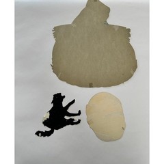 Vintage Halloween Decorations Die Cut Pumpkin Jack O Lantern Black Cat Paper