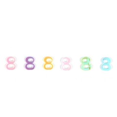 Number 0-9 Birthday Confetti, Mixed Color, DIY, Party, Table, Graduation