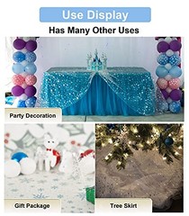Sheer Fabric, Snowflake Silver Foil Organza Fabric, Snowflake 59″ x 118″ Blue