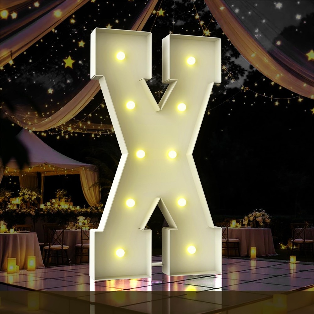 4FT Marquee Light Up Letter,Marquee Letters 4 Feet Tall, Large Led Sign for