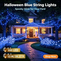 Halloween Decorations Solar String Lights Outdoor Waterproof for Yard Patio Tree
