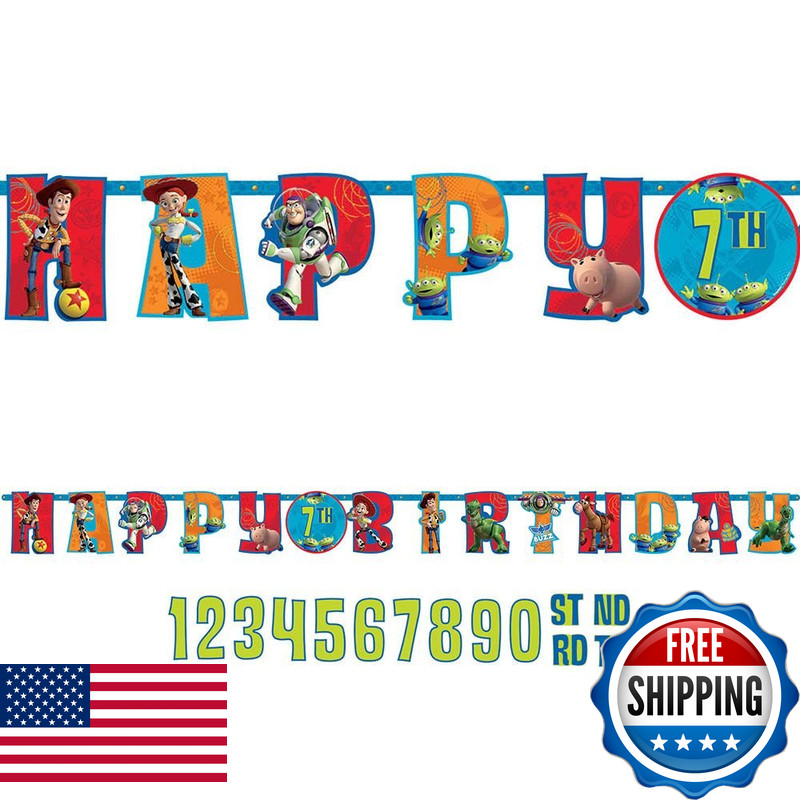 Amscan Toy Story Letter Banner 10 Ft.Multi Color10Feet X 10 121426/A